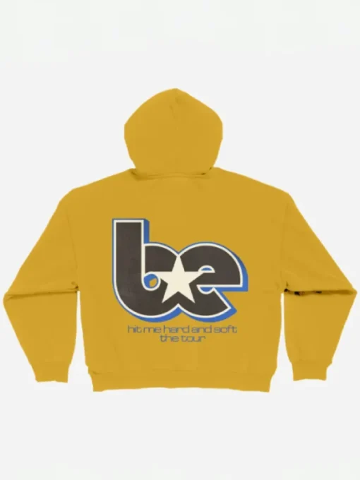 Billie Eilish Yellow Tour Zip Hoodie Back