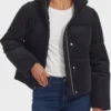 Costco Levis Black Puffer Corduroy Jacket