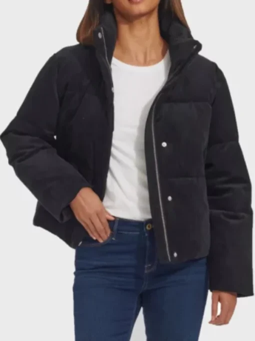 Costco Levis Black Puffer Corduroy Jacket