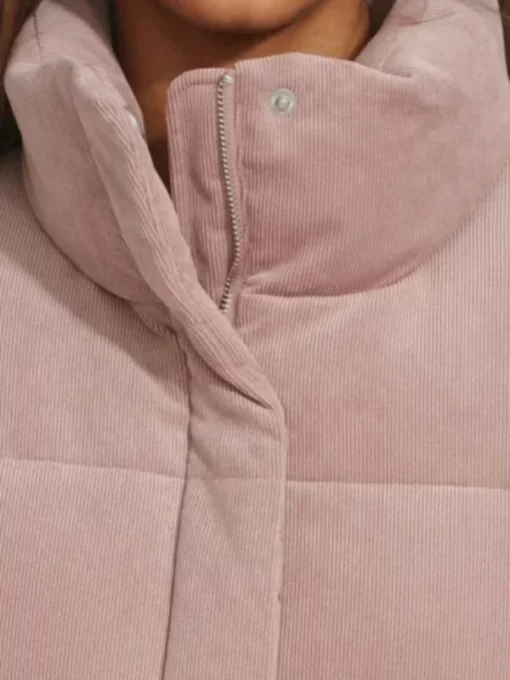 Costco Levis Corduroy Puffer Jacket Pink