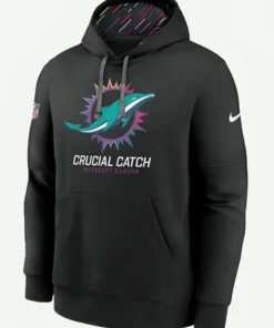 Crucial Catch Miami Dolphins Hoodie Front