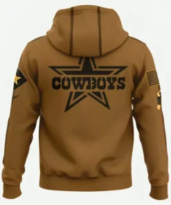 Dallas Cowboys 2023 Salute To Service Club Hoodie Back