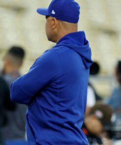 Dave Roberts World LA Series Blue Hoodie Back