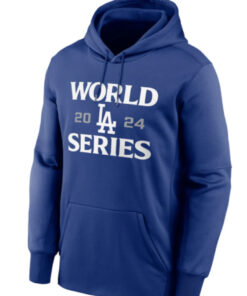 Dave Roberts World LA Series Blue Hoodie Front