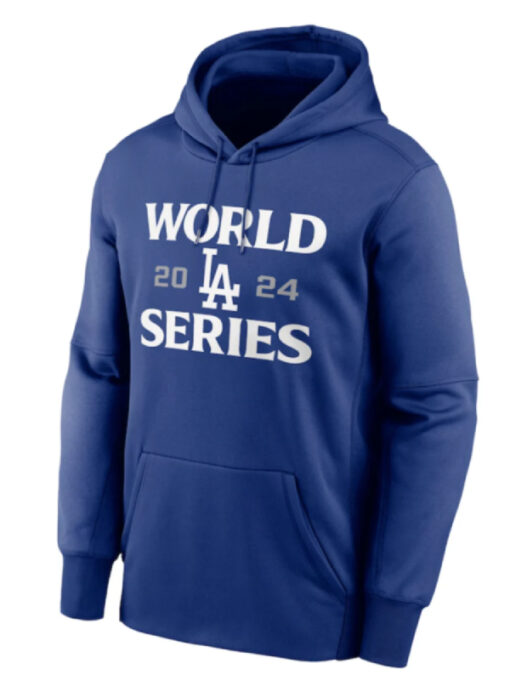 Dave Roberts World LA Series Blue Hoodie Front