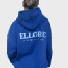 Ellore Blue Hoodie Back