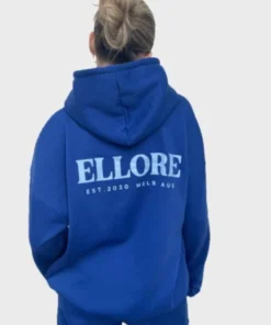 Ellore Blue Hoodie Back