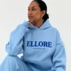 Ellore Sky Blue Hoodie