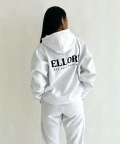 Ellore White Hoodie
