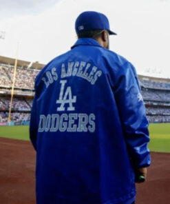 Game 2 Dodgers Yankees World Series Ice Cube Los Angeles Dodgers Blue Jacket