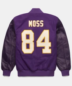 HOMAGE x Starter Randy Moss GOAT Purple Varsity Jacket