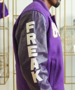 HOMAGE x Starter Randy Moss GOAT Varsity Jacket Purple