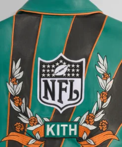 Hamilton NFL Dolphins Leather Varsity Jacket