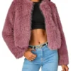 High Potential 2024 Kaitlin Olson Fur Cropped Jacket