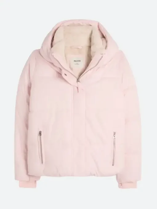 Hollister Pink Puffer Jacket