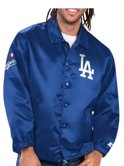 Ice Cube LA Dodgers Bomber Blue Jacket