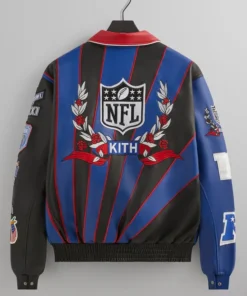 Jeff Hamilton x Kith Giants Leather Varsity Jacket