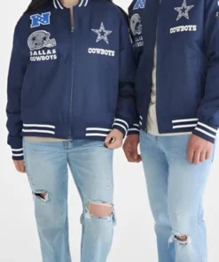 Jenna Bush Hager Dallas Cowboys Helmet Bomber Jacket (1)