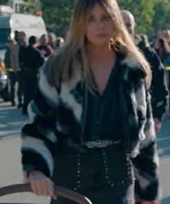 Kaitlin Olson Black White Jacquard Jacket