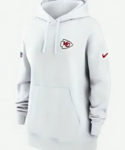 Kansas City Chiefs Sideline Club White Hoodie