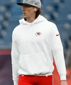 Kansas City Chiefs Sideline Club White Hoodie Real