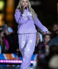 Kelsea Ballerini Purple Sweatsuit