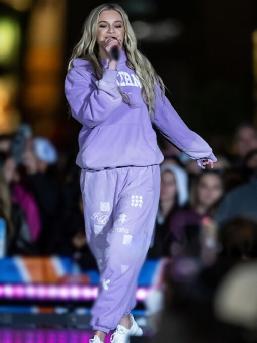 Kelsea Ballerini Purple Sweatsuit