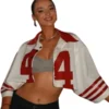 Kyle Juszczyk Wife 44 Red and White Jacket