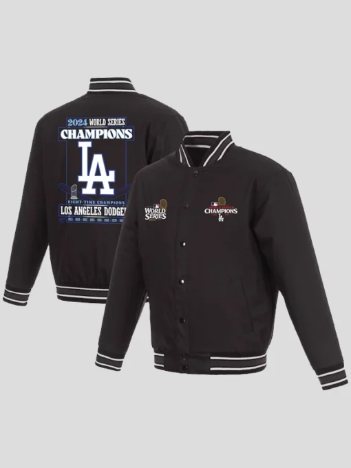 LA Dodgers 8 Time World Series Champions Poly Twill Jacket