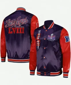 Las Vegas Super Bowl LVIII Purple Jacket Both