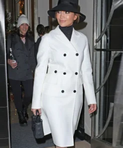Lopez White Trench Coat
