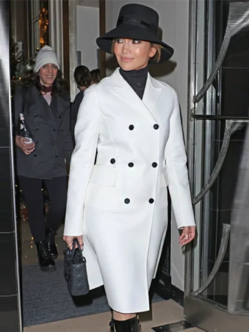 Lopez White Trench Coat