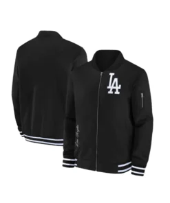 Los Angeles Dodgers Bomber Black Jacket