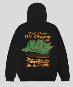 Midnight Organic Fresh Produce Black Hoodie