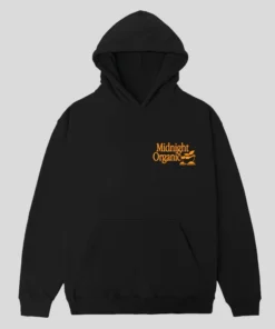 Midnight Organic Fresh Produce Hoodie Black