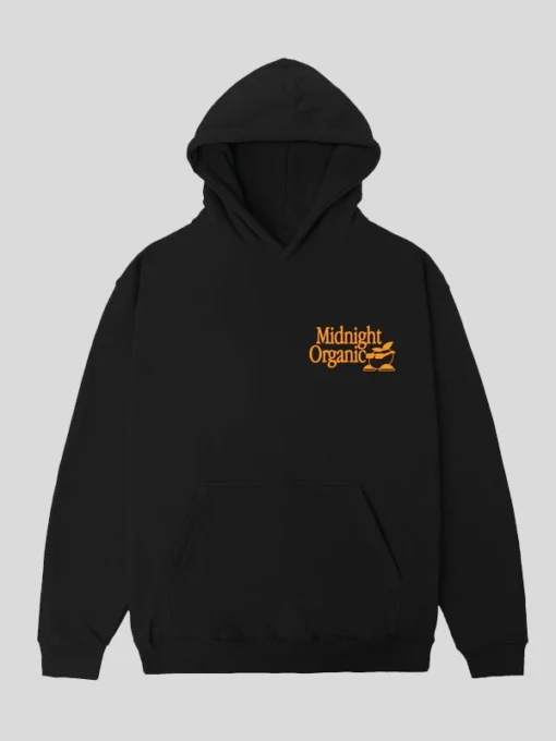 Midnight Organic Fresh Produce Hoodie Black