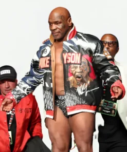 Mike Tyson vs Jake Paul Fight Mike Tyson Jacket