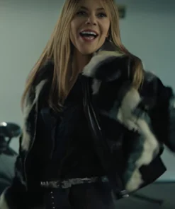 Morgan Gillory Kaitlin Olson Black and White Jacket
