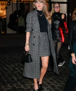 NYC Girls Night Out Taylor Swift Plaid Coat