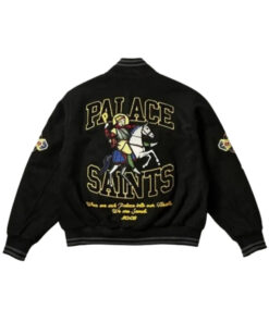 Palace Saints Black Varsity Jacket