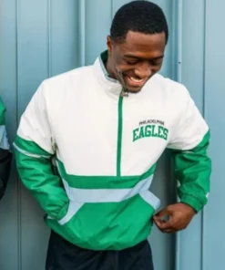 Philadelphia Eagles Starter Jacket Green and White