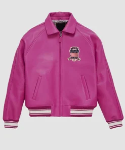 Pink Avirex Leather Jacket