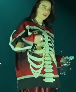 Pittsburgh Tour Billie Eilish Hit Me Hard and Soft Skeleton Jersey