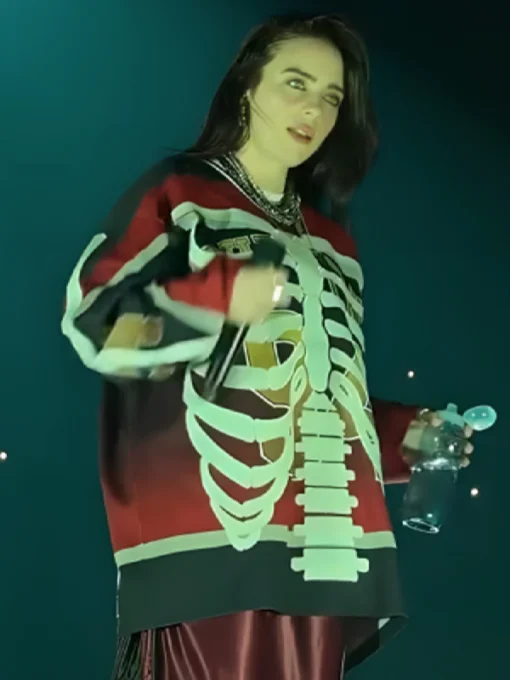 Pittsburgh Tour Billie Eilish Hit Me Hard and Soft Skeleton Jersey