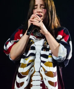 Pittsburgh Tour Hit Me Hard and Soft Billie Eilish Skeleton Jersey