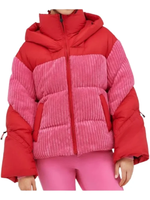 Real Housewives of Salt Lake City S05 Angie Katsanevas Pink Puffer Jacket