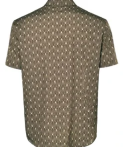 Red One Jack Chris Evans Printed Brown Shirt