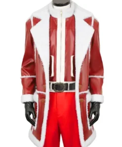 Red One Santa Claus Leather Coat