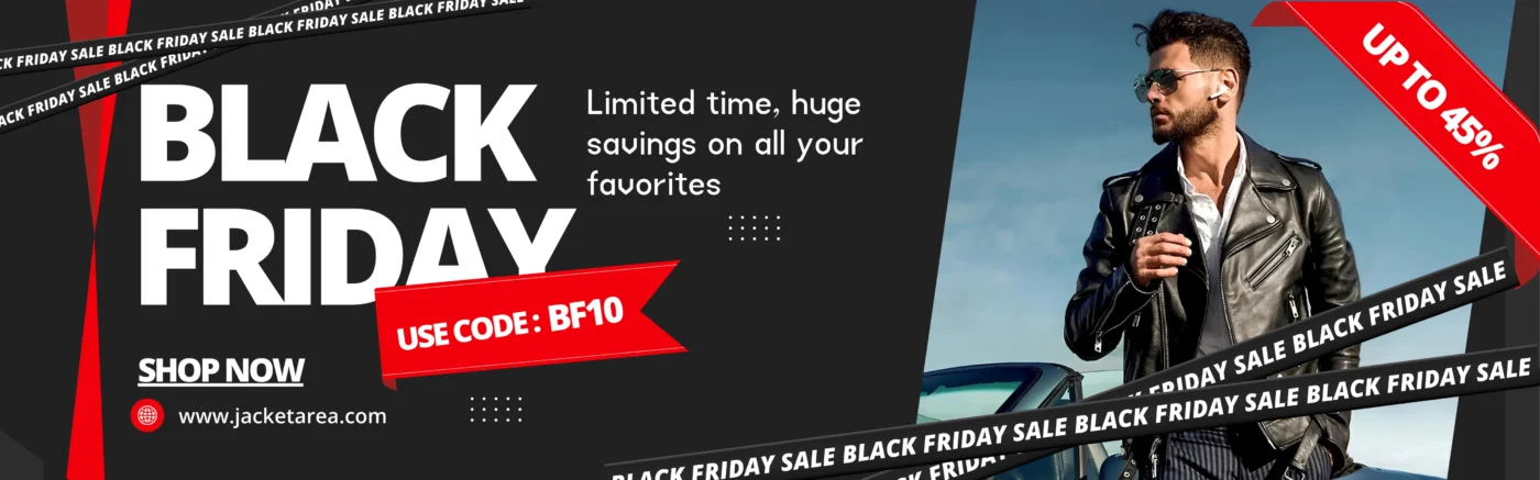 Red and Black Modern Black Friday Promotion Outdoor Banner (800 x 250 px) (1600 x 500 px)