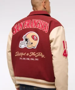San Francisco 49ers Varsity Bomber Jacket Abercrombie